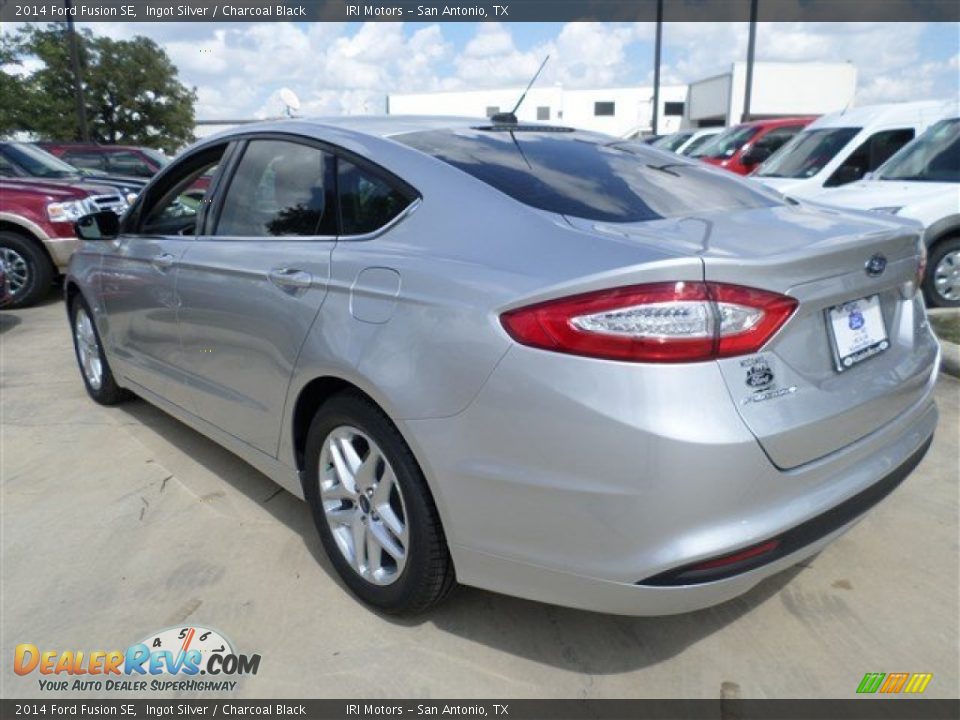 2014 Ford Fusion SE Ingot Silver / Charcoal Black Photo #3