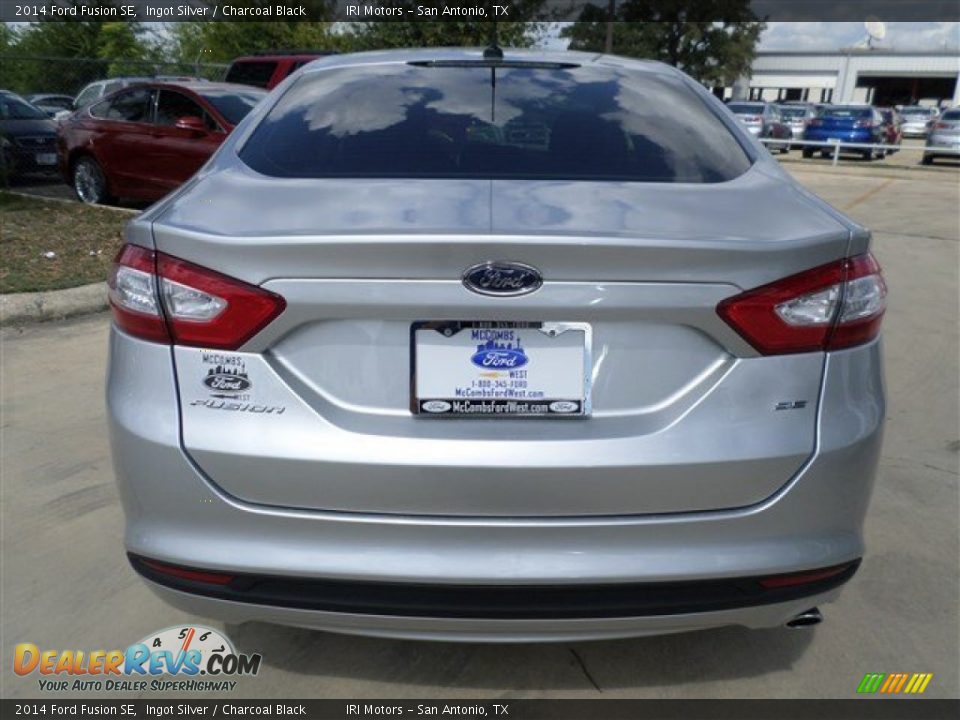 2014 Ford Fusion SE Ingot Silver / Charcoal Black Photo #4