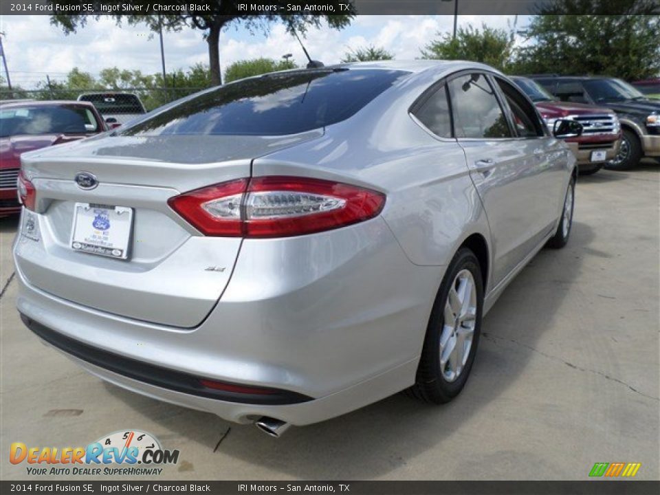 2014 Ford Fusion SE Ingot Silver / Charcoal Black Photo #5