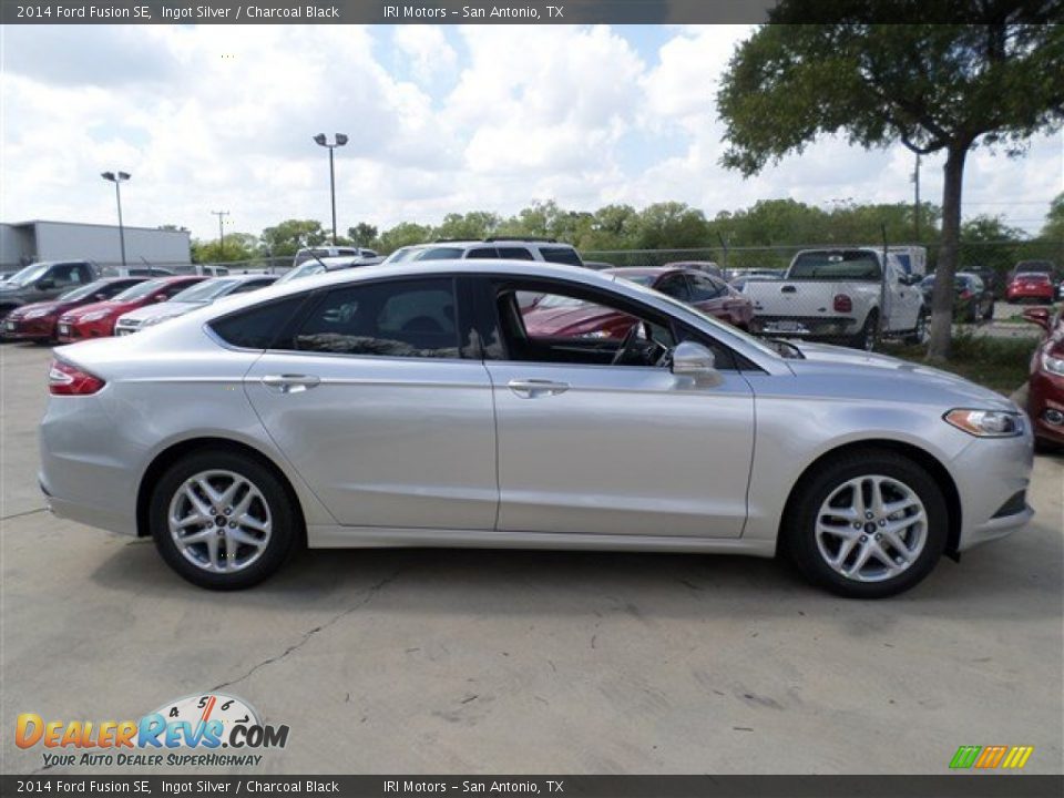 2014 Ford Fusion SE Ingot Silver / Charcoal Black Photo #6