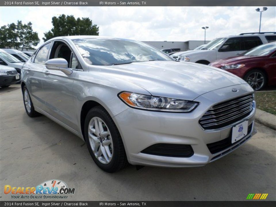 2014 Ford Fusion SE Ingot Silver / Charcoal Black Photo #7