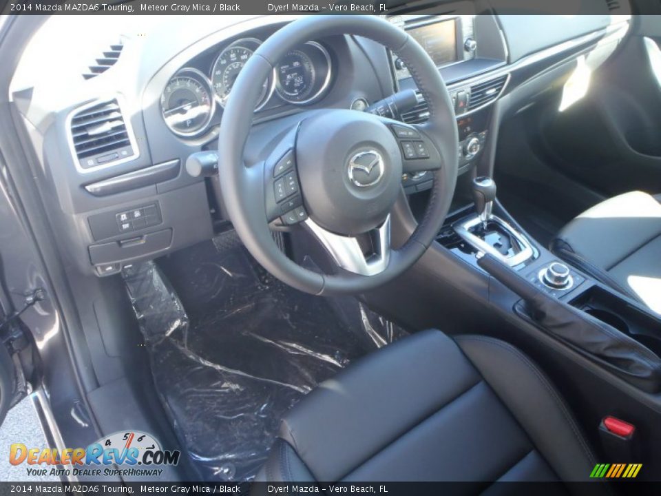 2014 Mazda MAZDA6 Touring Meteor Gray Mica / Black Photo #10