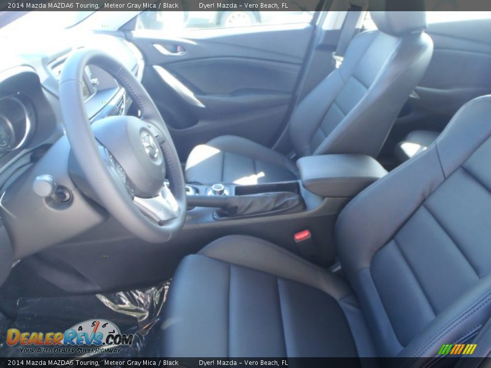 2014 Mazda MAZDA6 Touring Meteor Gray Mica / Black Photo #11