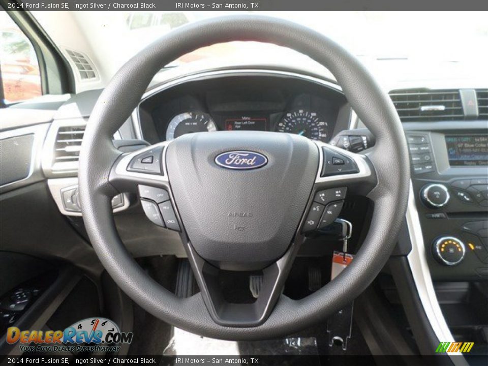 2014 Ford Fusion SE Ingot Silver / Charcoal Black Photo #16