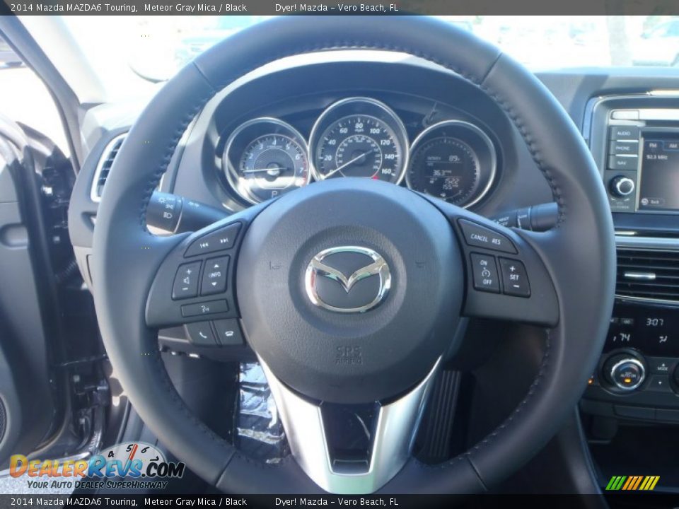 2014 Mazda MAZDA6 Touring Meteor Gray Mica / Black Photo #13