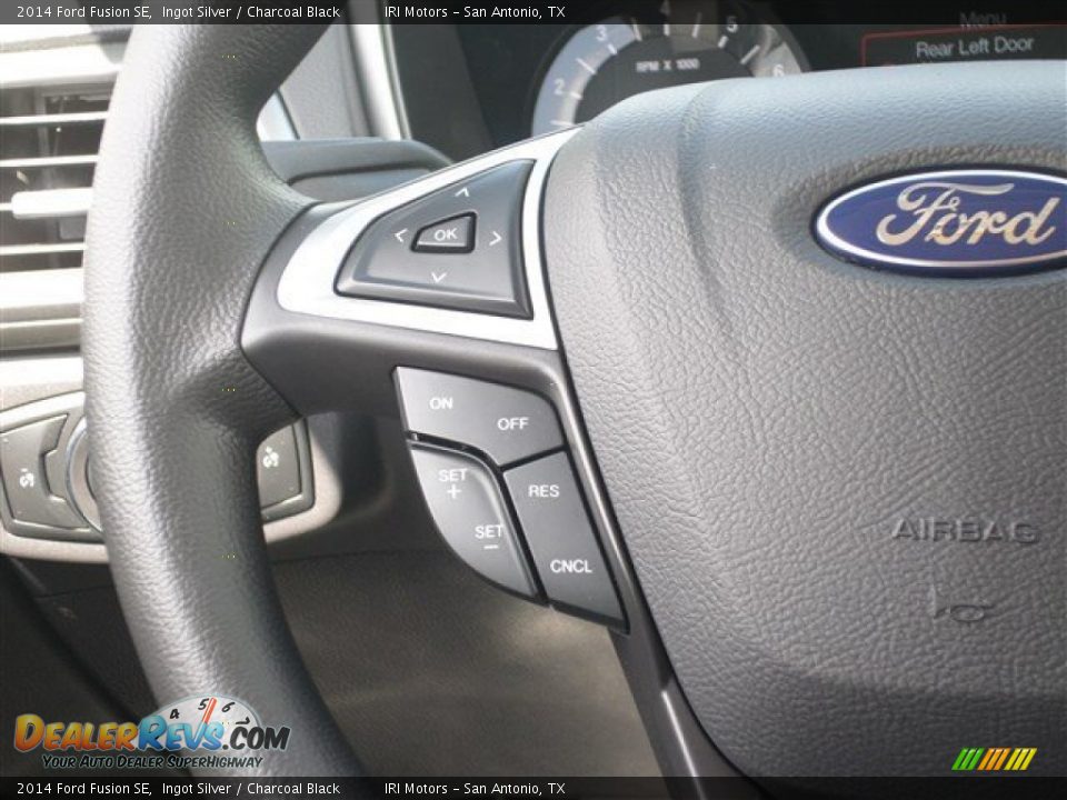 2014 Ford Fusion SE Ingot Silver / Charcoal Black Photo #17