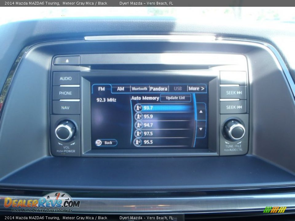 2014 Mazda MAZDA6 Touring Meteor Gray Mica / Black Photo #15