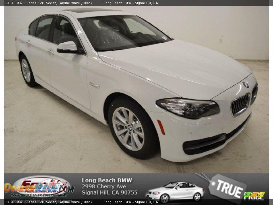 2014 BMW 5 Series 528i Sedan Alpine White / Black Photo #1