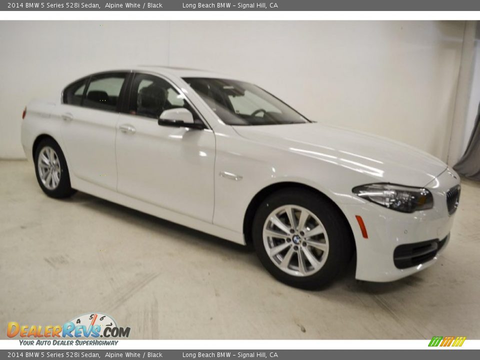 2014 BMW 5 Series 528i Sedan Alpine White / Black Photo #2
