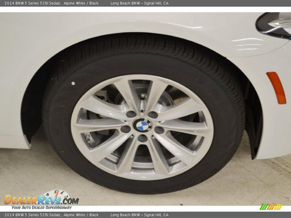 2014 BMW 5 Series 528i Sedan Alpine White / Black Photo #3