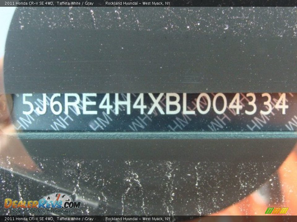 2011 Honda CR-V SE 4WD Taffeta White / Gray Photo #28