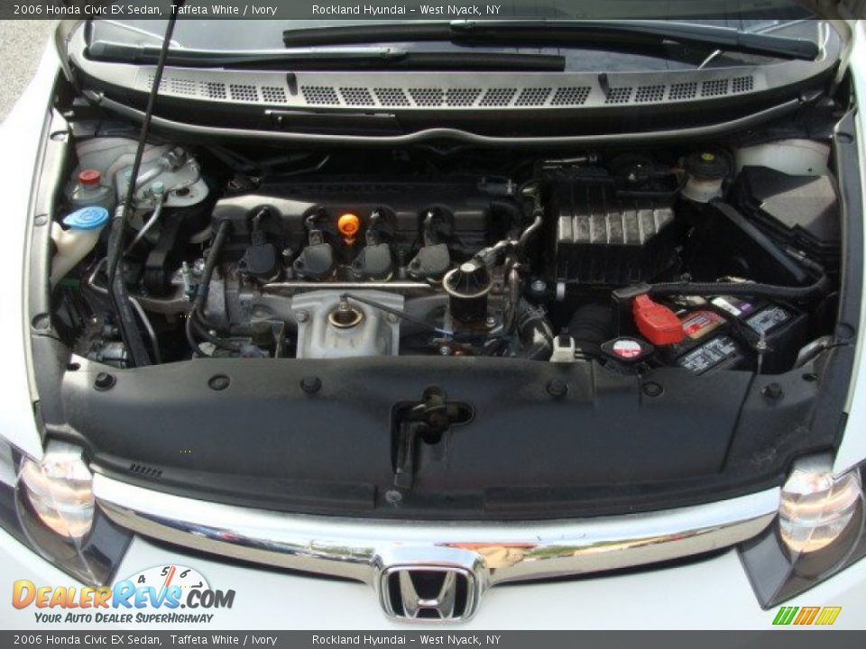 2006 Honda Civic EX Sedan Taffeta White / Ivory Photo #28