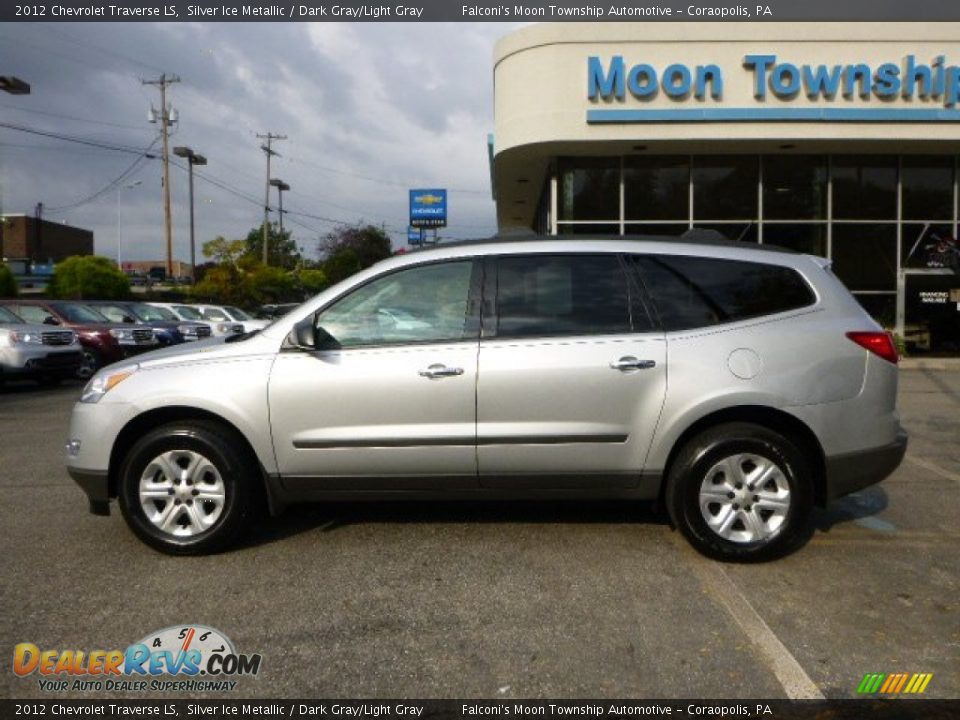 2012 Chevrolet Traverse LS Silver Ice Metallic / Dark Gray/Light Gray Photo #2