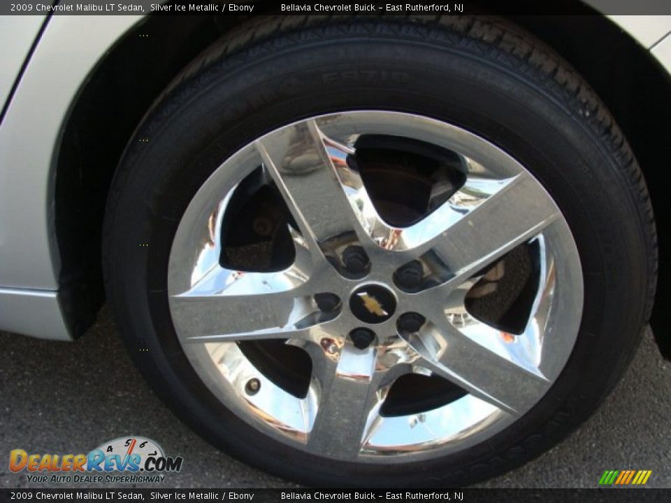 2009 Chevrolet Malibu LT Sedan Silver Ice Metallic / Ebony Photo #14