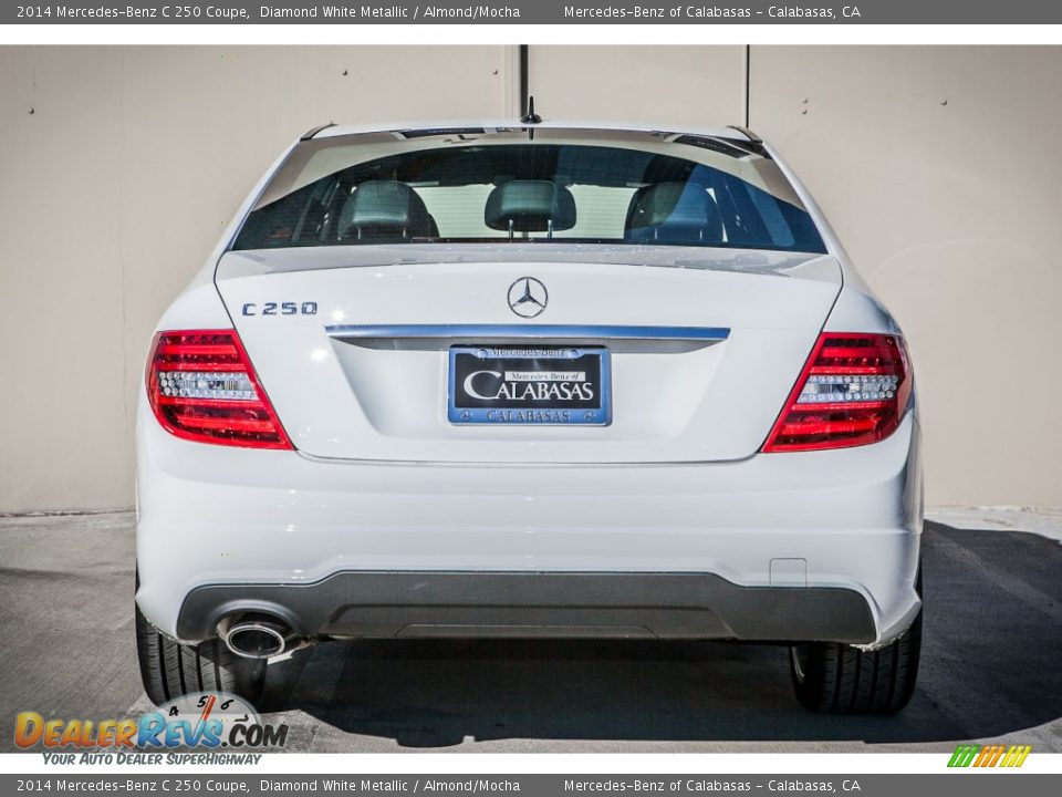 2014 Mercedes-Benz C 250 Coupe Diamond White Metallic / Almond/Mocha Photo #3