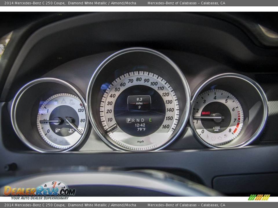 2014 Mercedes-Benz C 250 Coupe Diamond White Metallic / Almond/Mocha Photo #6