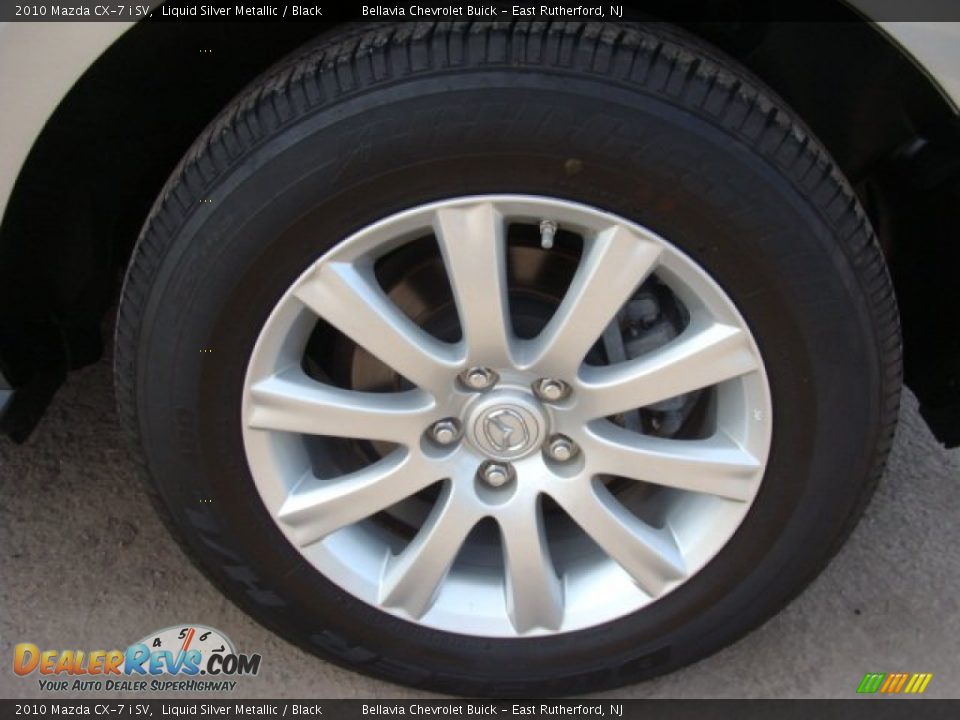 2010 Mazda CX-7 i SV Liquid Silver Metallic / Black Photo #14
