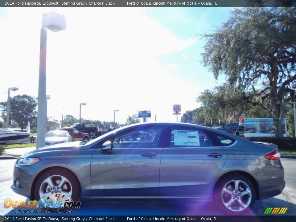 2014 Ford Fusion SE EcoBoost Sterling Gray / Charcoal Black Photo #2