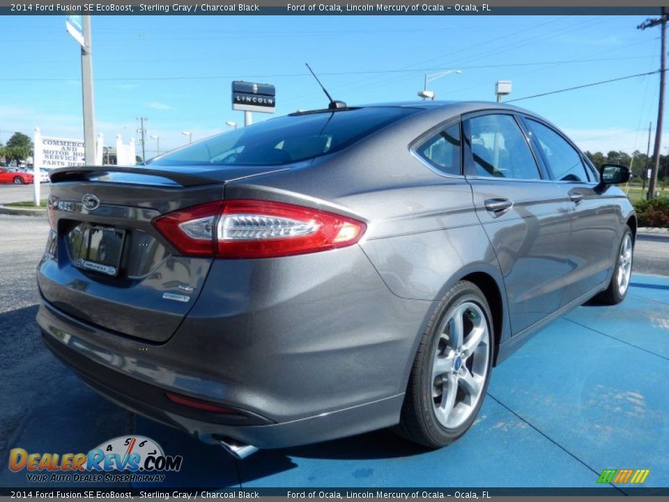 2014 Ford Fusion SE EcoBoost Sterling Gray / Charcoal Black Photo #3