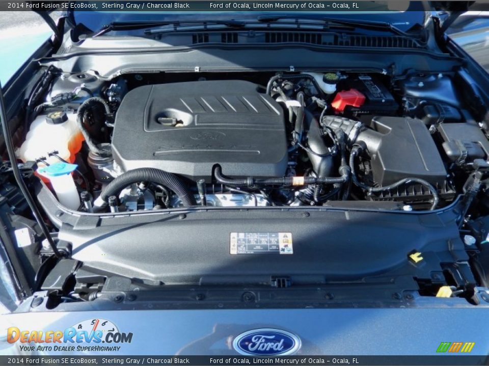 2014 Ford Fusion SE EcoBoost Sterling Gray / Charcoal Black Photo #10