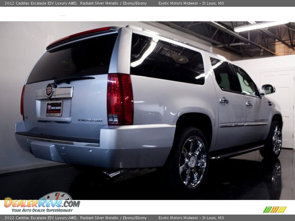 2012 Cadillac Escalade ESV Luxury AWD Radiant Silver Metallic / Ebony/Ebony Photo #2