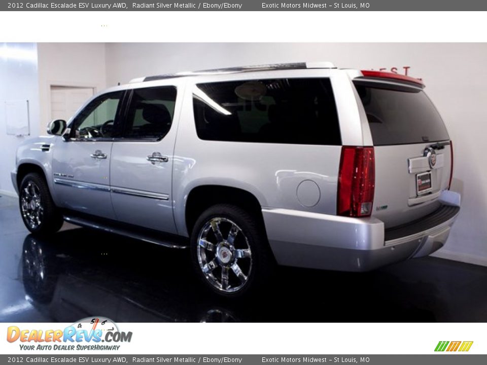 2012 Cadillac Escalade ESV Luxury AWD Radiant Silver Metallic / Ebony/Ebony Photo #4