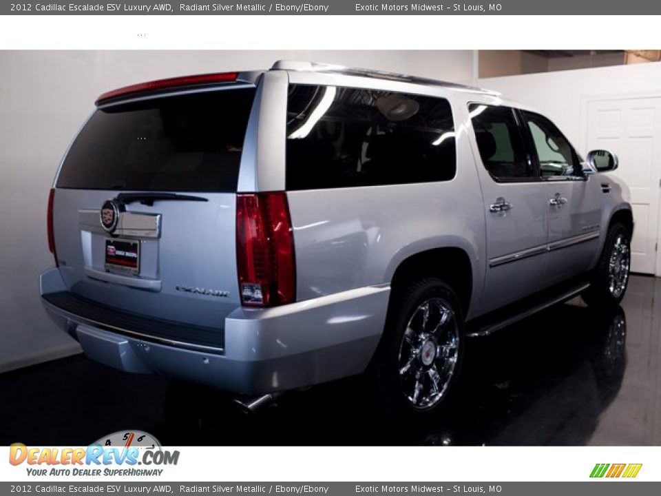 2012 Cadillac Escalade ESV Luxury AWD Radiant Silver Metallic / Ebony/Ebony Photo #5