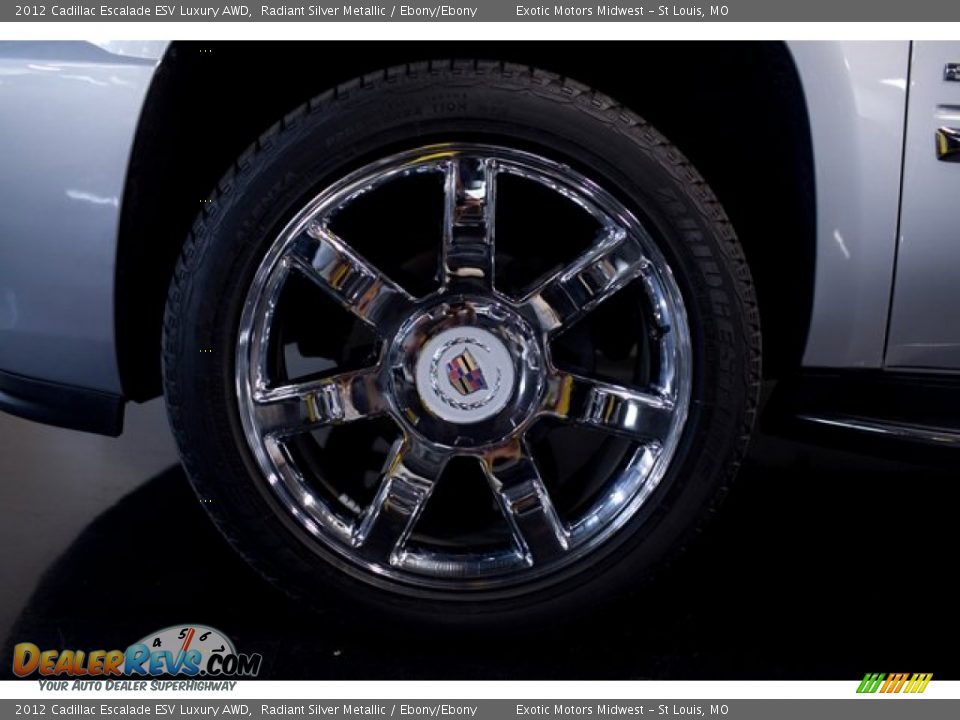2012 Cadillac Escalade ESV Luxury AWD Radiant Silver Metallic / Ebony/Ebony Photo #11