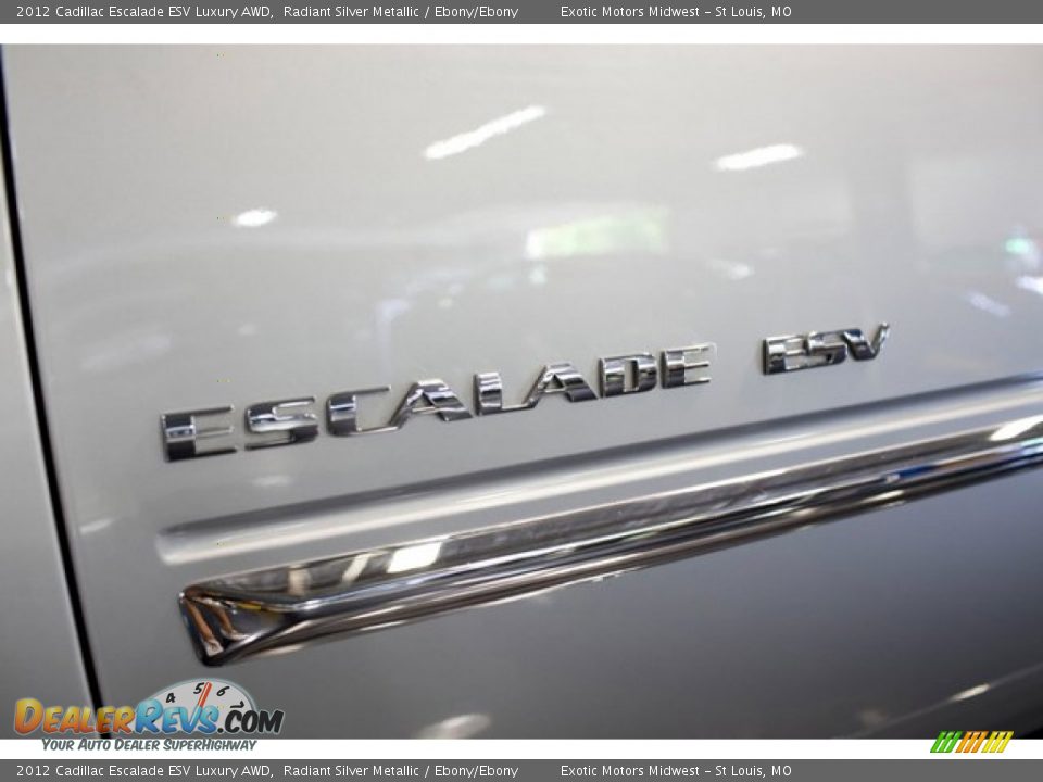 2012 Cadillac Escalade ESV Luxury AWD Radiant Silver Metallic / Ebony/Ebony Photo #15