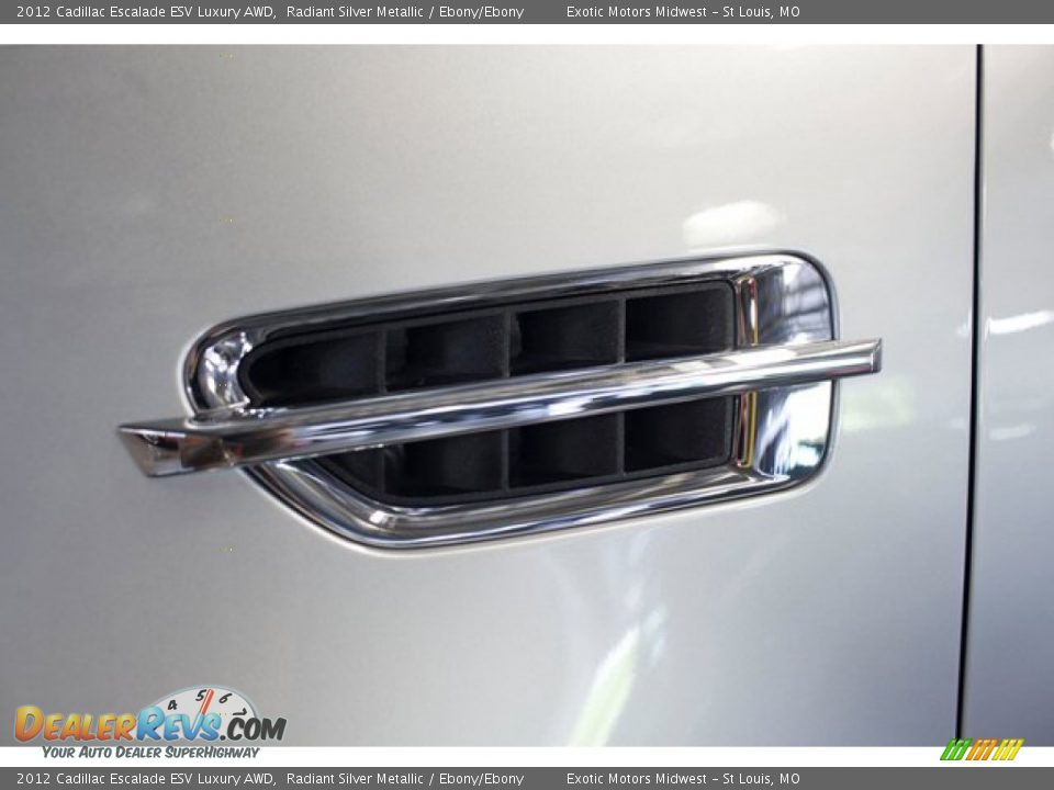 2012 Cadillac Escalade ESV Luxury AWD Radiant Silver Metallic / Ebony/Ebony Photo #16