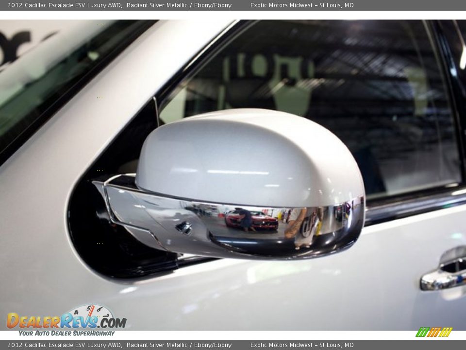 2012 Cadillac Escalade ESV Luxury AWD Radiant Silver Metallic / Ebony/Ebony Photo #17