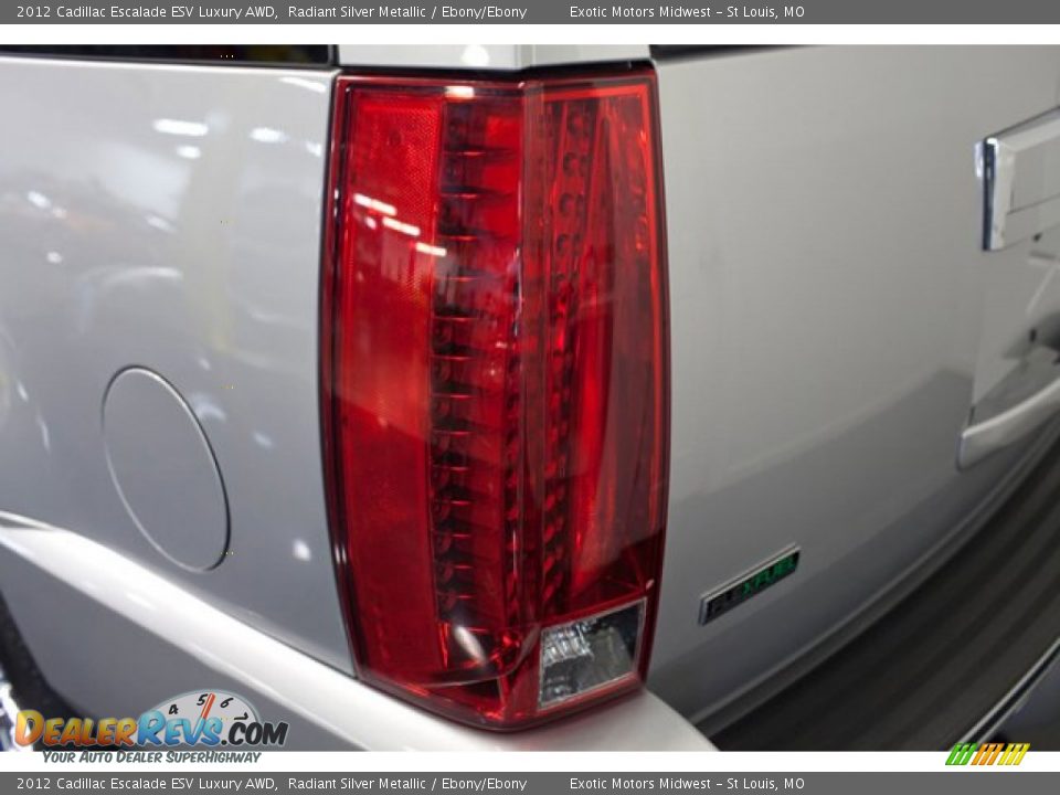 2012 Cadillac Escalade ESV Luxury AWD Radiant Silver Metallic / Ebony/Ebony Photo #21