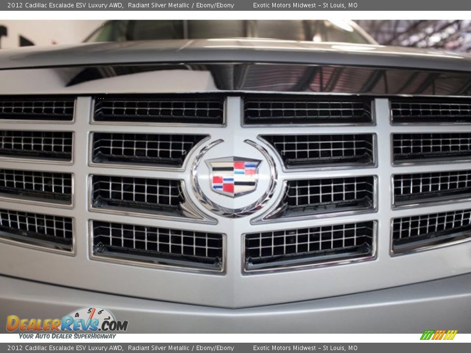 2012 Cadillac Escalade ESV Luxury AWD Radiant Silver Metallic / Ebony/Ebony Photo #23