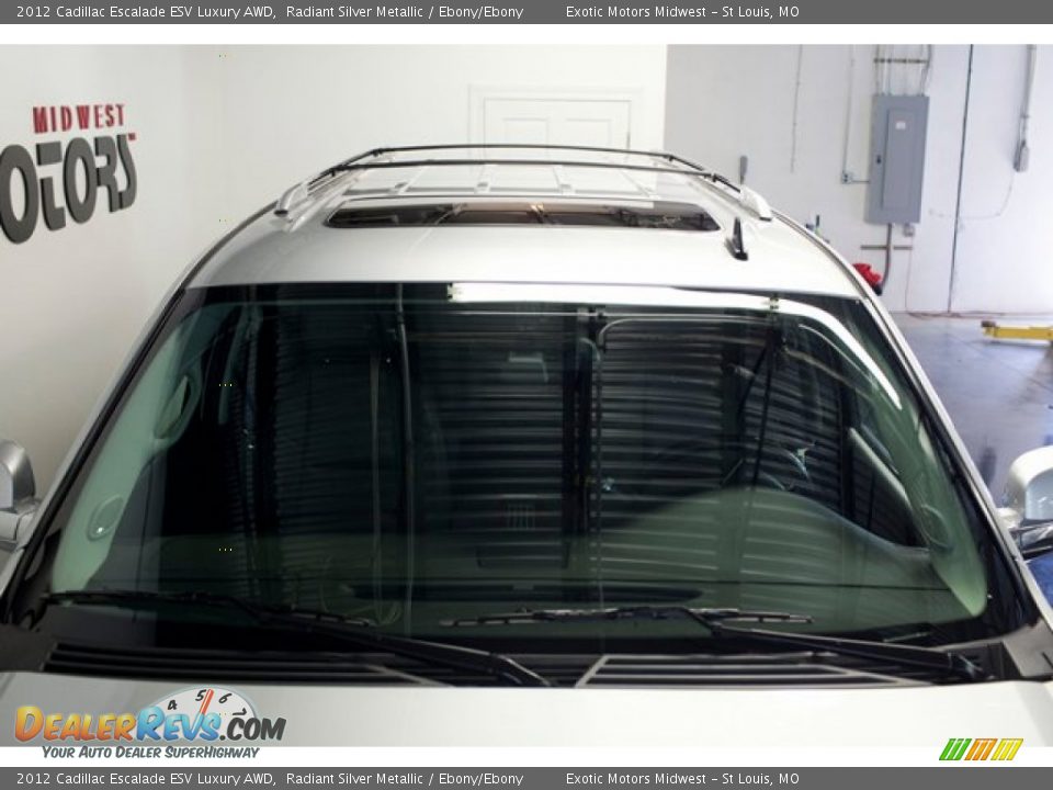 2012 Cadillac Escalade ESV Luxury AWD Radiant Silver Metallic / Ebony/Ebony Photo #24