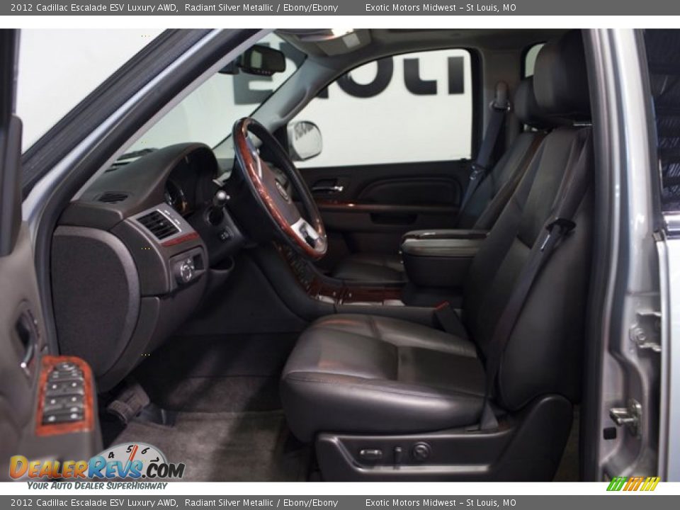 2012 Cadillac Escalade ESV Luxury AWD Radiant Silver Metallic / Ebony/Ebony Photo #30