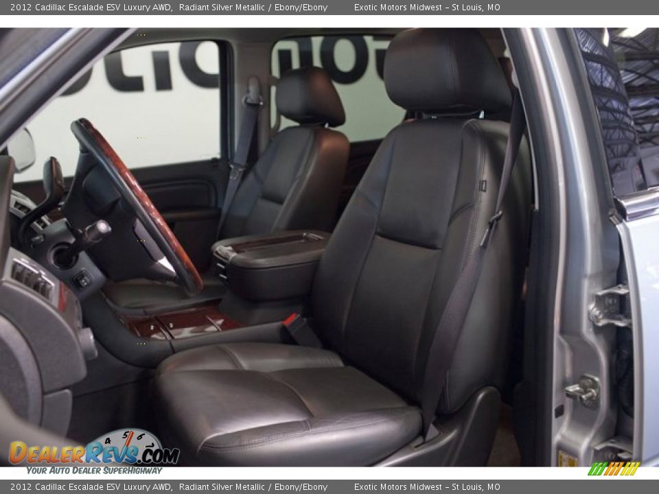 2012 Cadillac Escalade ESV Luxury AWD Radiant Silver Metallic / Ebony/Ebony Photo #31
