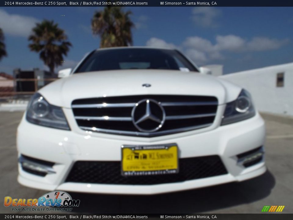 2014 Mercedes-Benz C 250 Sport Black / Black/Red Stitch w/DINAMICA Inserts Photo #2