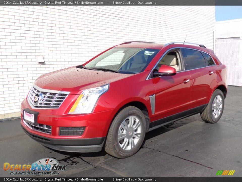 2014 Cadillac SRX Luxury Crystal Red Tintcoat / Shale/Brownstone Photo #1