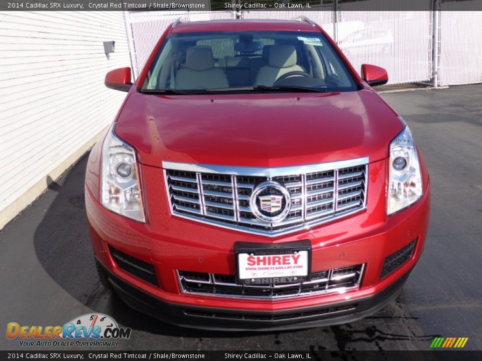 2014 Cadillac SRX Luxury Crystal Red Tintcoat / Shale/Brownstone Photo #2