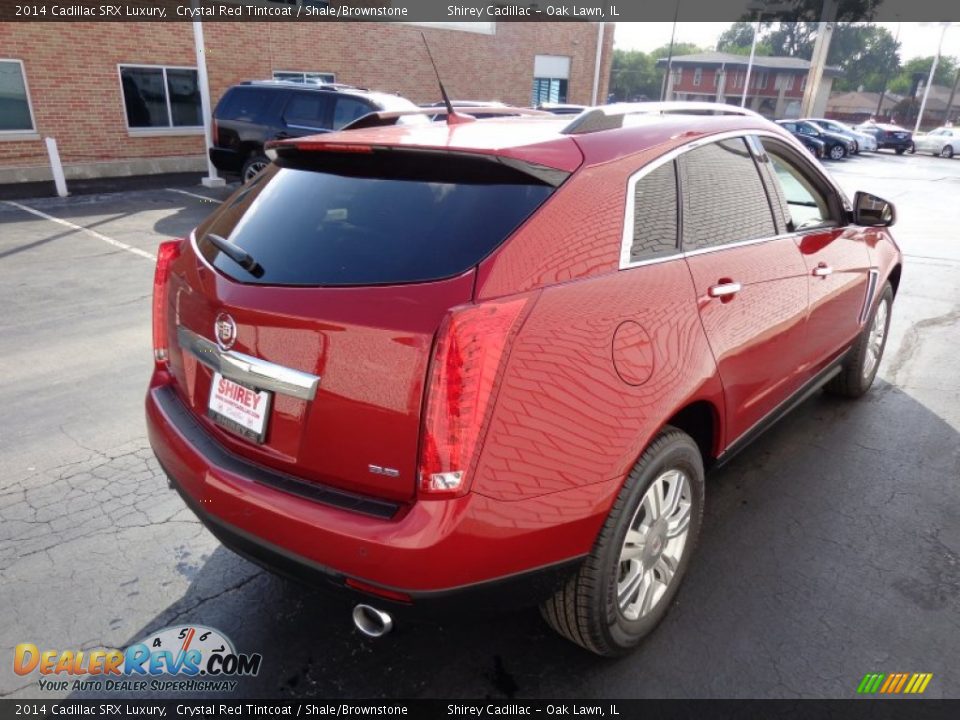 2014 Cadillac SRX Luxury Crystal Red Tintcoat / Shale/Brownstone Photo #4