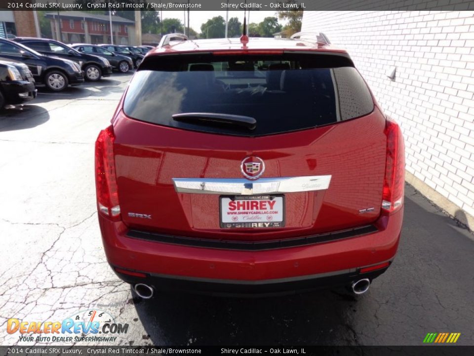 2014 Cadillac SRX Luxury Crystal Red Tintcoat / Shale/Brownstone Photo #5
