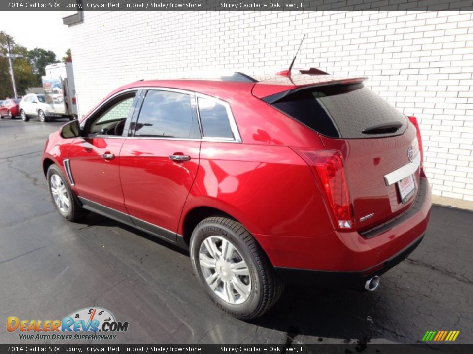 2014 Cadillac SRX Luxury Crystal Red Tintcoat / Shale/Brownstone Photo #6