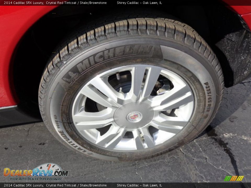 2014 Cadillac SRX Luxury Crystal Red Tintcoat / Shale/Brownstone Photo #8