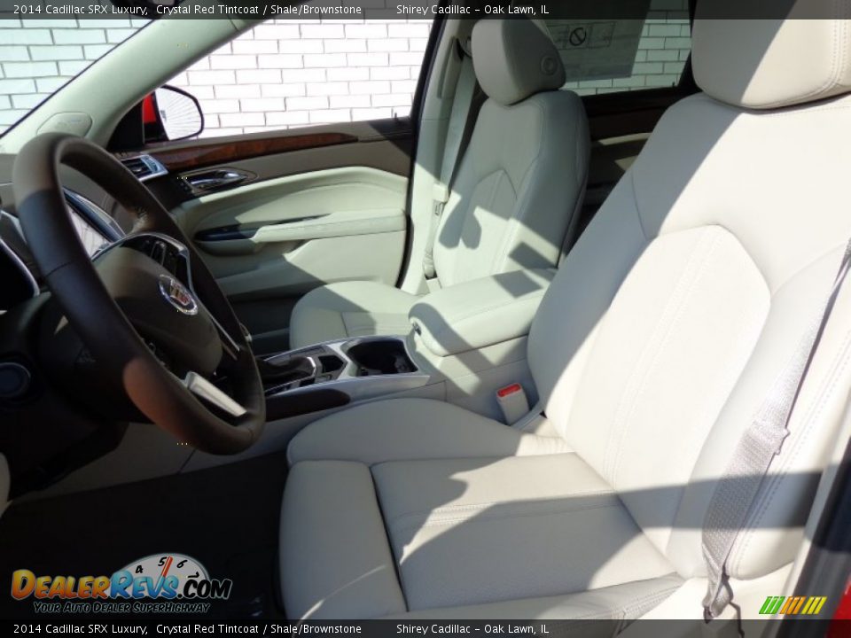 2014 Cadillac SRX Luxury Crystal Red Tintcoat / Shale/Brownstone Photo #13