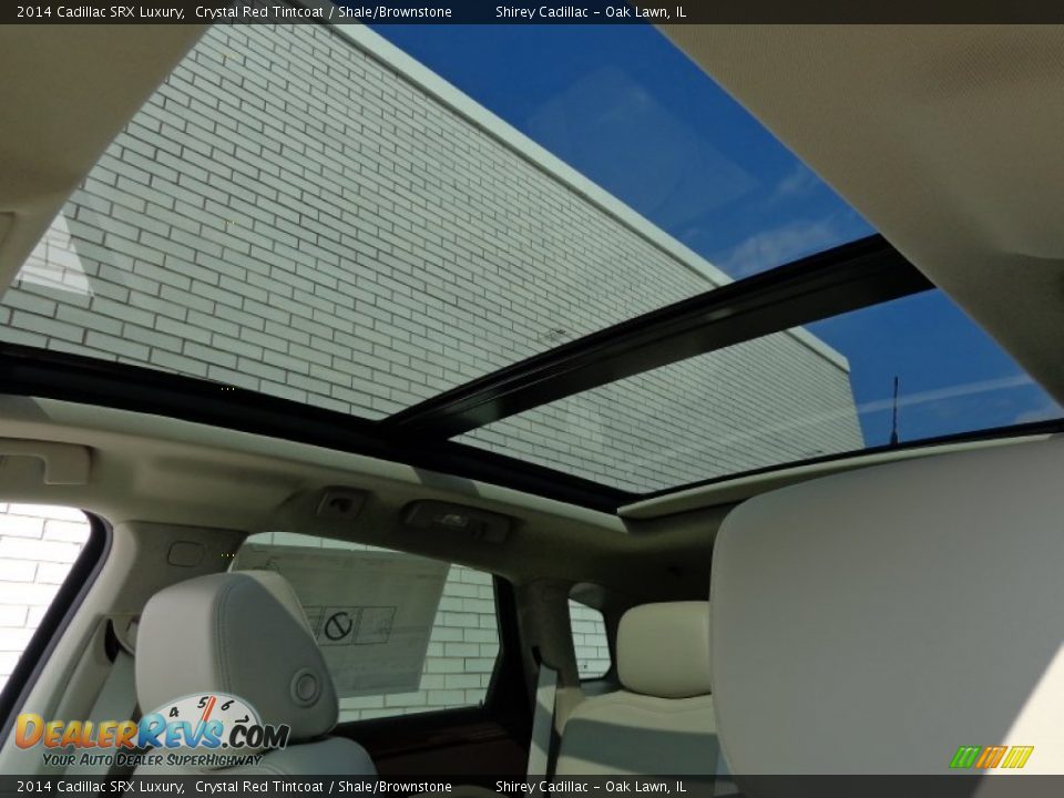 2014 Cadillac SRX Luxury Crystal Red Tintcoat / Shale/Brownstone Photo #14