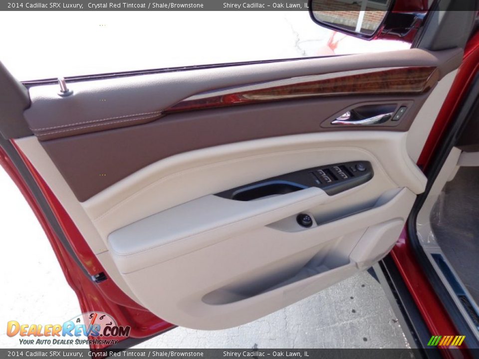 2014 Cadillac SRX Luxury Crystal Red Tintcoat / Shale/Brownstone Photo #16