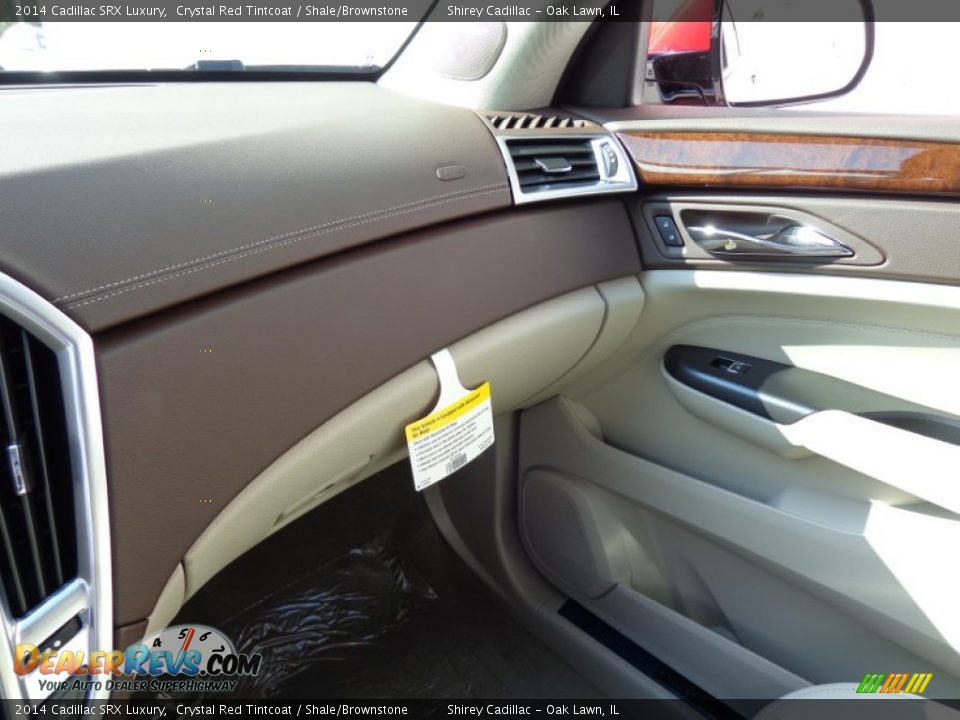 2014 Cadillac SRX Luxury Crystal Red Tintcoat / Shale/Brownstone Photo #21
