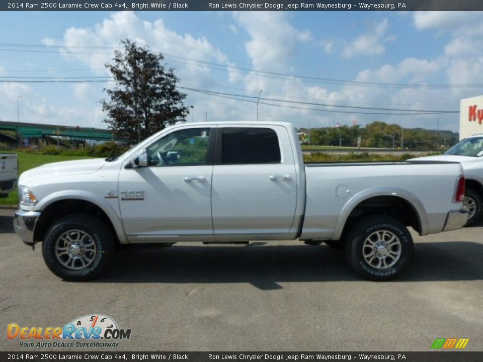 2014 Ram 2500 Laramie Crew Cab 4x4 Bright White / Black Photo #2