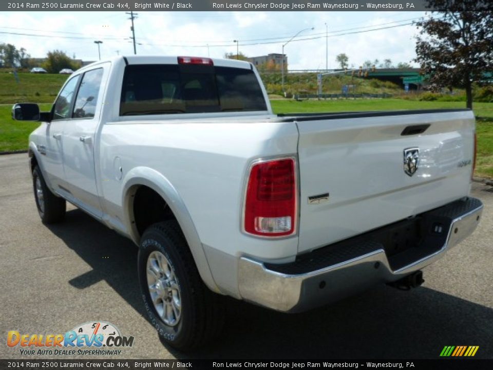 2014 Ram 2500 Laramie Crew Cab 4x4 Bright White / Black Photo #3