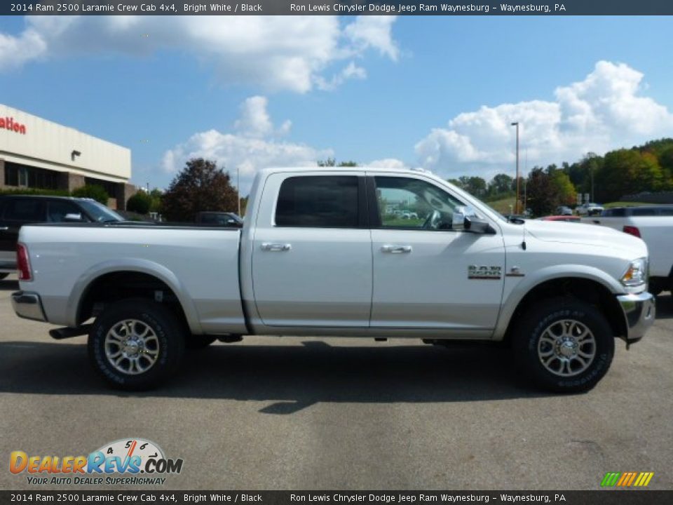 2014 Ram 2500 Laramie Crew Cab 4x4 Bright White / Black Photo #7